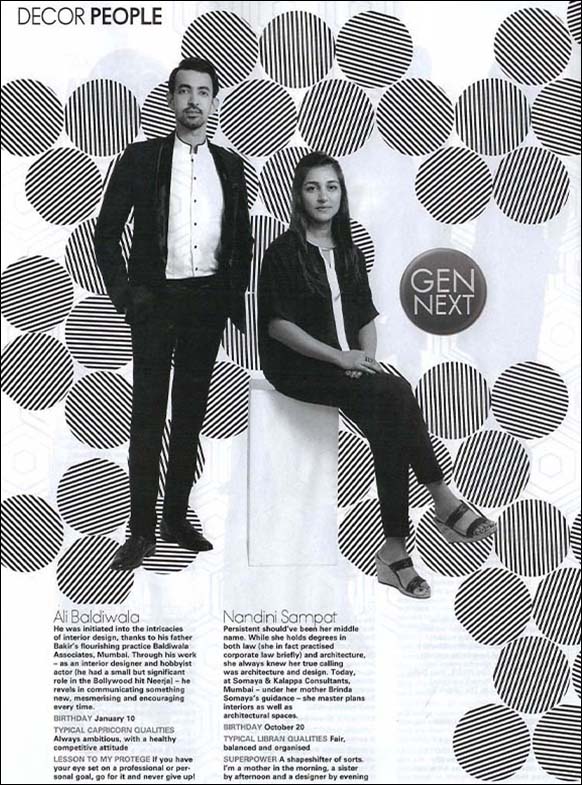 Gen Next Designers Featuring Nandini Sampat; Elle Decor